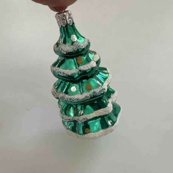 Vintage POLAND Blown Glass Christmas Tree Ornament Olde World Decor Traiditonal - Picture 3 of 9